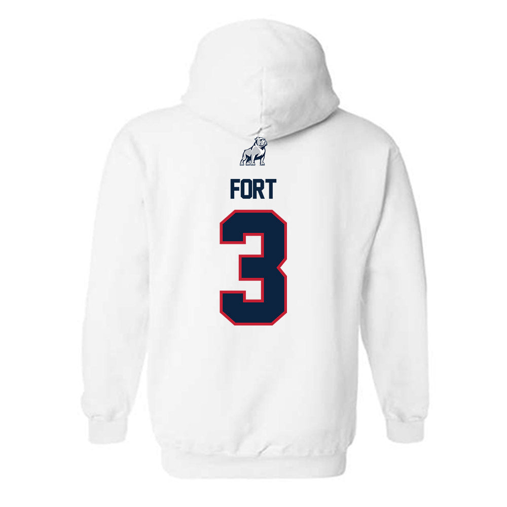 Samford - NCAA Men's Basketball : Trey Fort - Hooded Sweatshirt-1