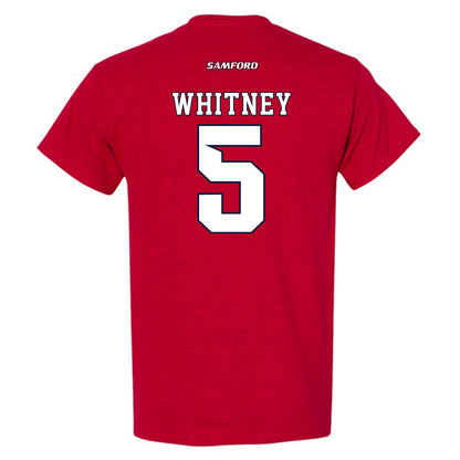 Samford - NCAA Baseball : John Whitney - T-Shirt-1