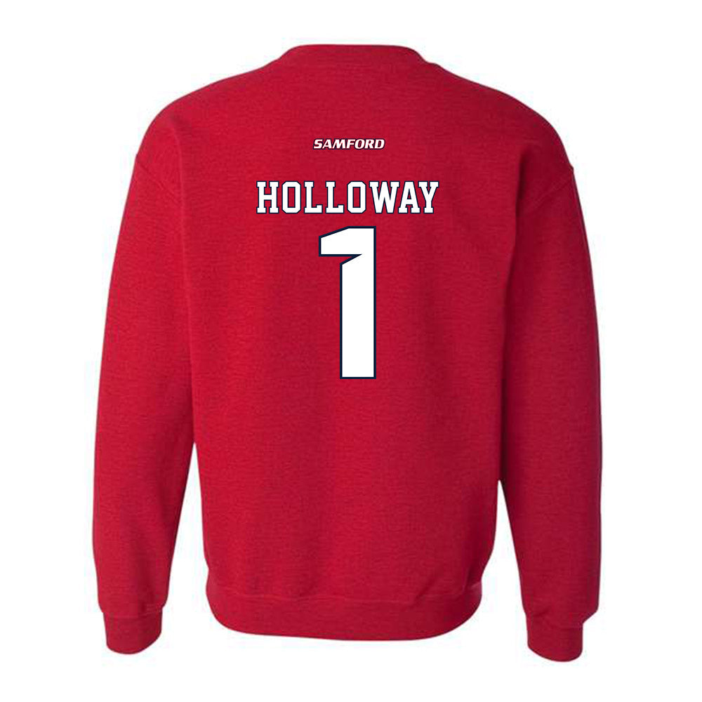 Samford - NCAA Men's Basketball : Joshua Holloway - Crewneck Sweatshirt