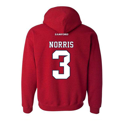 Samford - NCAA Men's Basketball : Keaton Norris - Hooded Sweatshirt-1