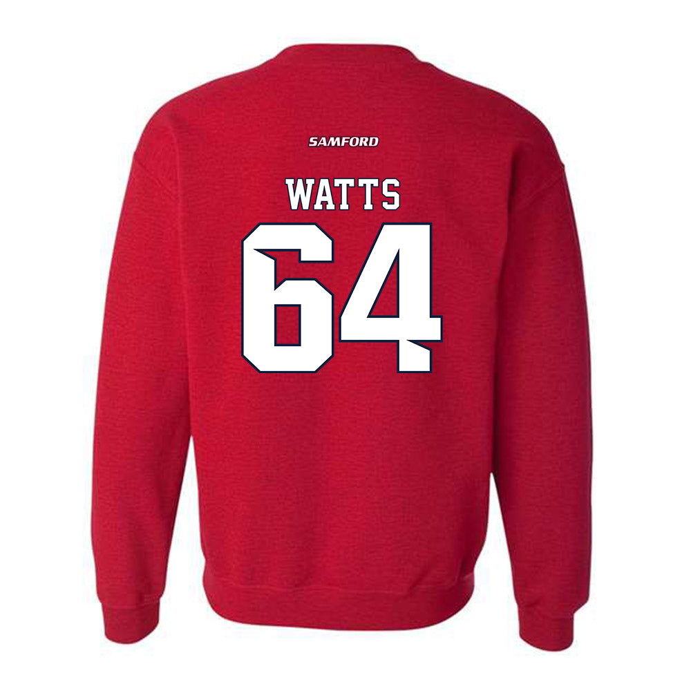 Samford - NCAA Football : Noah Watts - Crewneck Sweatshirt