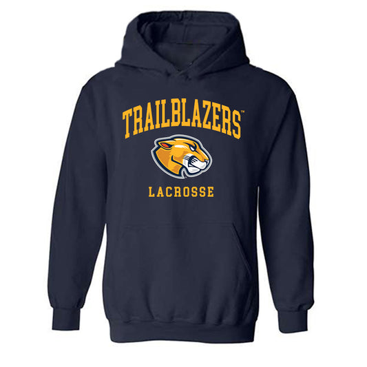 MCLA - NCAA Men's Lacrosse : Raul Soto - Classic Shersey Hooded Sweatshirt-0