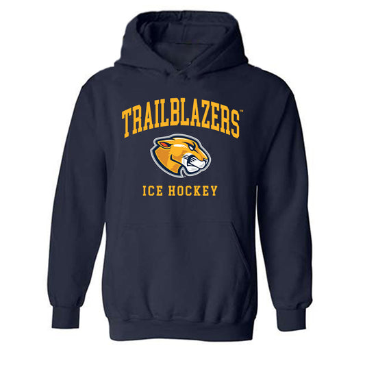MCLA - NCAA Men's Ice Hockey : Krisjanis Graholskis - Classic Shersey Hooded Sweatshirt-0