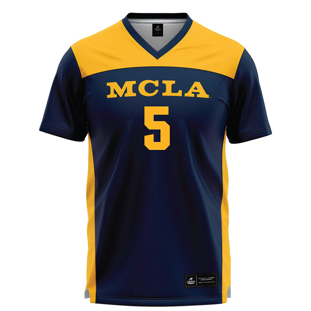 MCLA - NCAA Softball : Hannah Gilbert - Navy Lacrosse Jersey -0