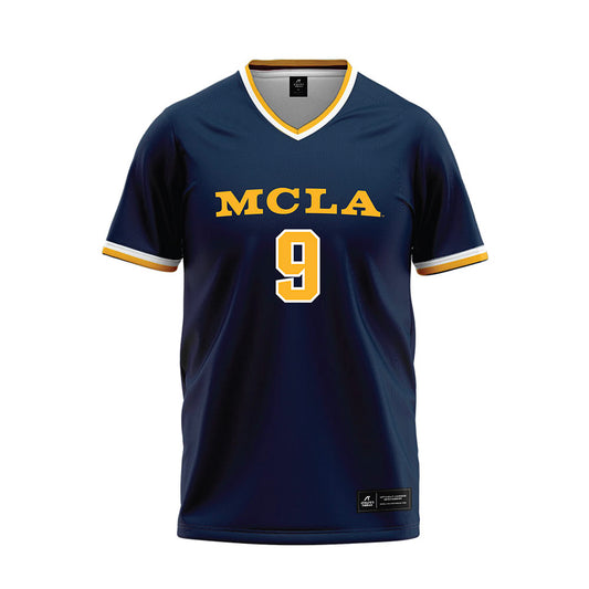 MCLA - NCAA Softball : Nevaeh Lopez - Navy Baseball Jersey-0