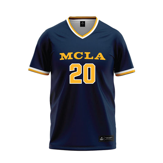 MCLA - NCAA Softball : Jayna Schmohl - Navy Baseball Jersey-0