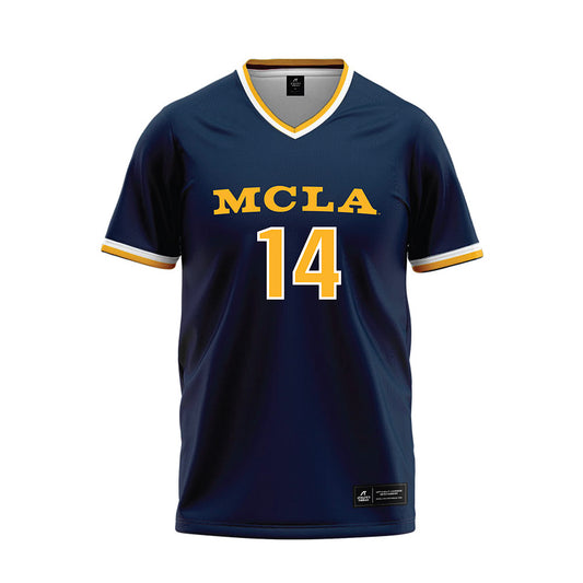 MCLA - NCAA Softball : Alex Moyer - Navy Baseball Jersey-0