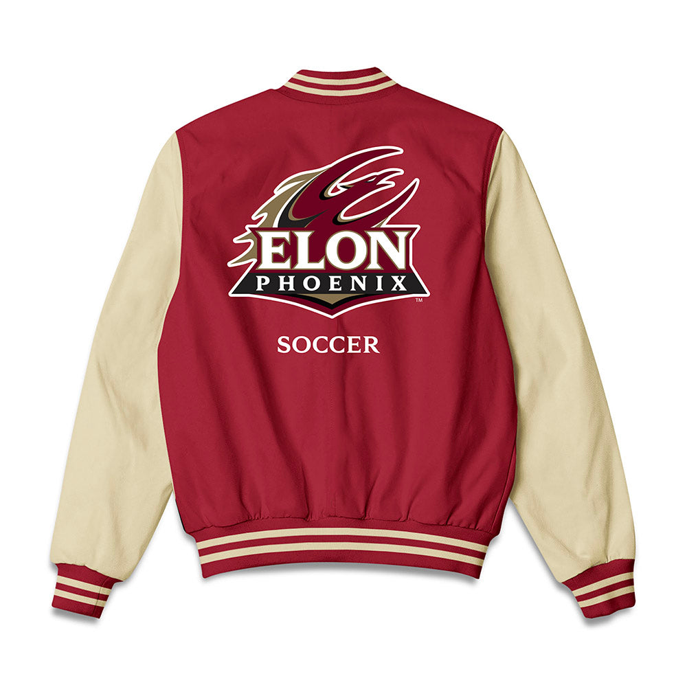 Elon - NCAA Men's Soccer : Weston Jonke - Bomber Jacket-1