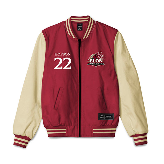 Elon - NCAA Women's Lacrosse : Cierra Hopson - Bomber Jacket-0