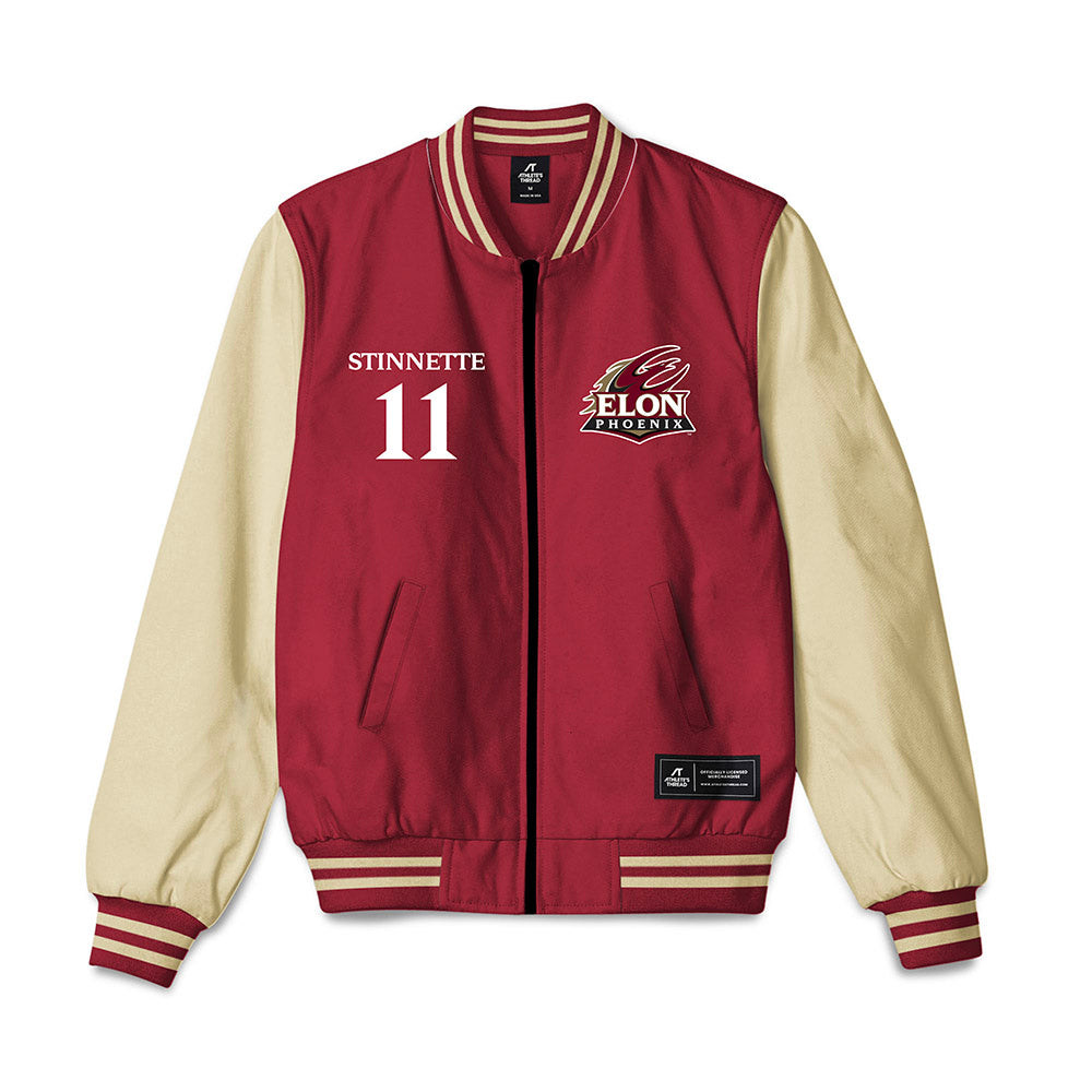 Elon - NCAA Football : Shannon Stinnette - Bomber Jacket-0