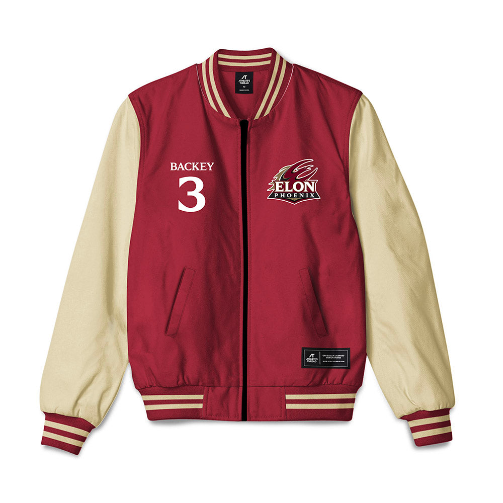 Elon - NCAA Football : Landyn Backey - Bomber Jacket-0