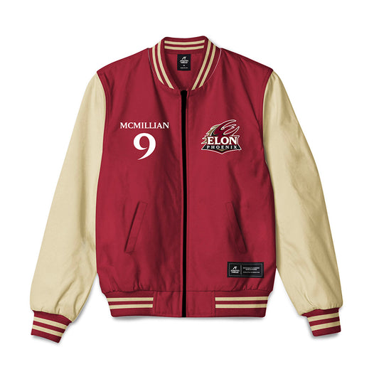 Elon - NCAA Football : Kenaz McMillian - Bomber Jacket-0