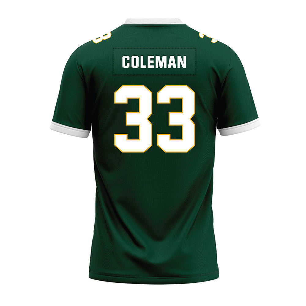Baylor - NCAA Football : DJ Coleman - Green Premium Football Jersey