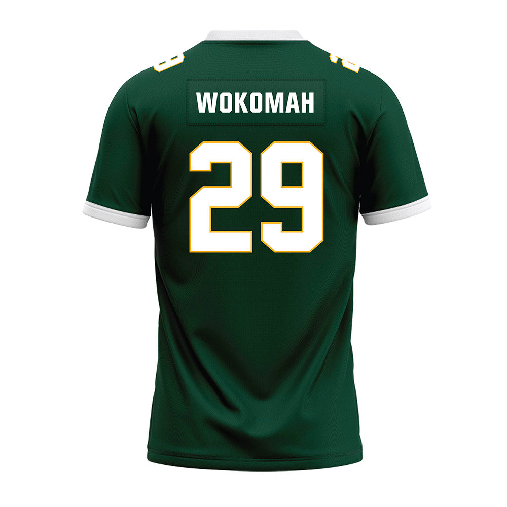 Baylor - NCAA Football : Kris Wokomah - Green Premium Football Jersey