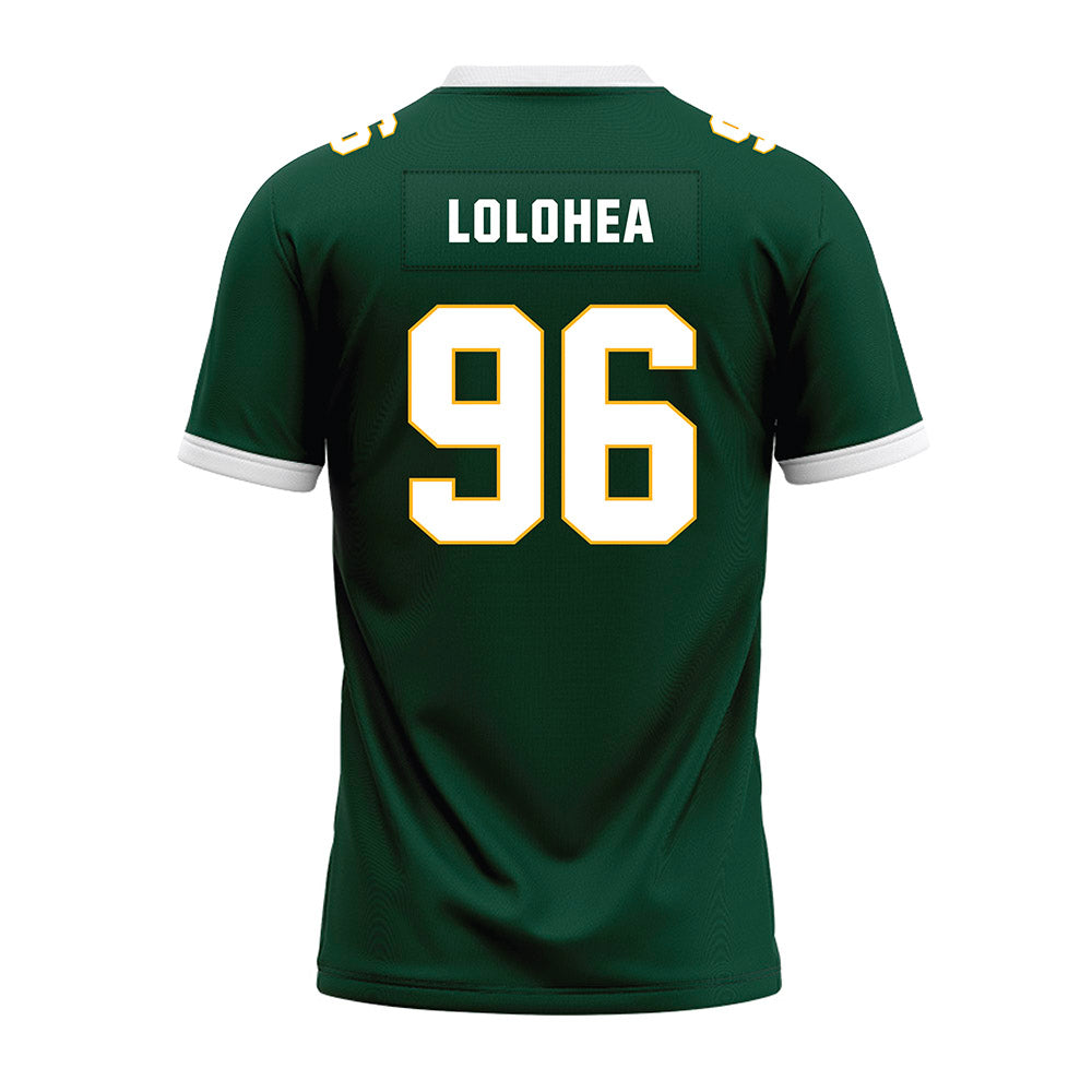 Baylor - NCAA Football : Tonga Lolohea - Green Premium Football Jersey