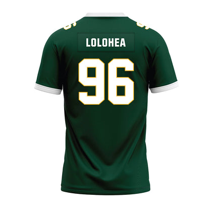 Baylor - NCAA Football : Tonga Lolohea - Green Premium Football Jersey