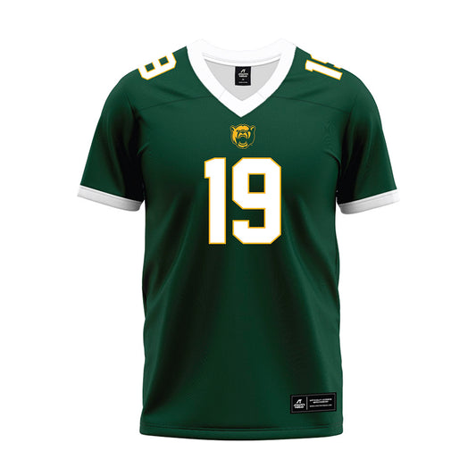 Baylor - NCAA Football : Leo Almanza Jr - Green Premium Football Jersey-0