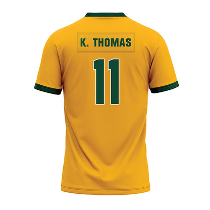 Baylor - NCAA Football : Keaton Thomas - Gold Premium Football Jersey
