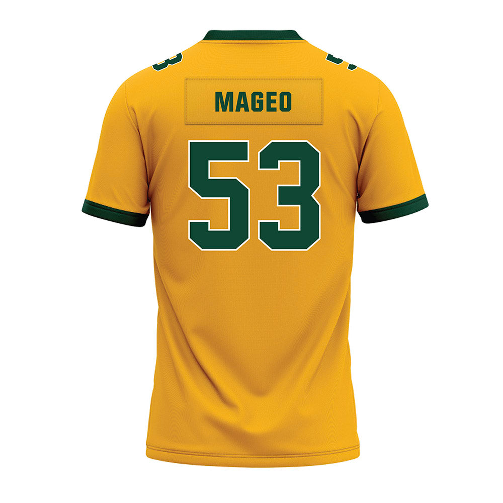 Baylor - NCAA Football : Ronnie Mageo - Gold Premium Football Jersey