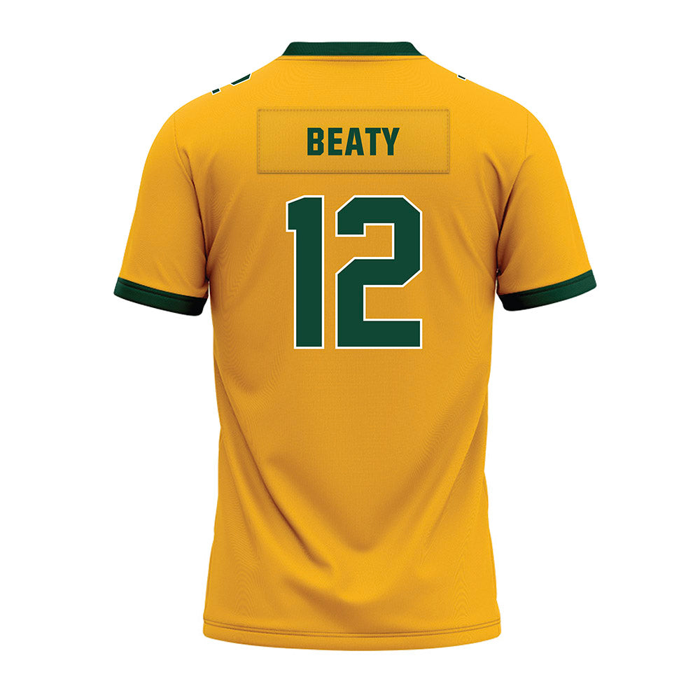 Baylor - NCAA Football : Kyler Beaty - Gold Premium Football Jersey
