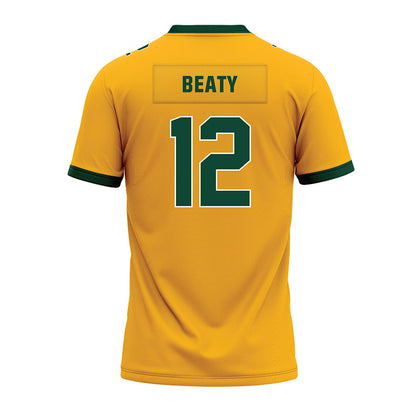 Baylor - NCAA Football : Kyler Beaty - Gold Premium Football Jersey