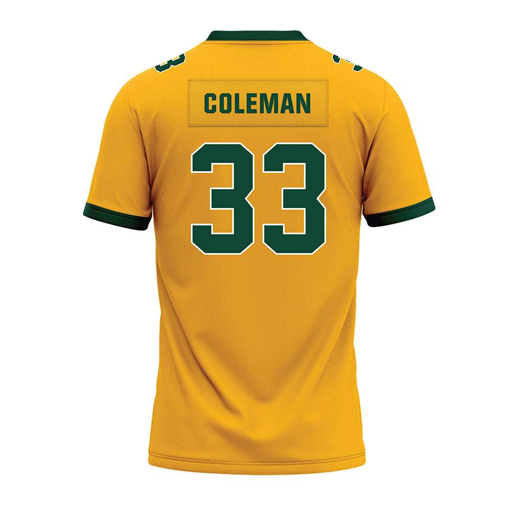 Baylor - NCAA Football : DJ Coleman - Gold Premium Football Jersey