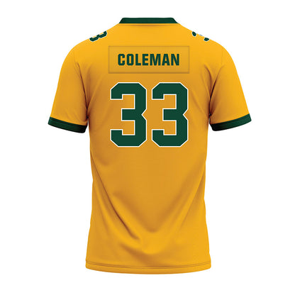 Baylor - NCAA Football : DJ Coleman - Gold Premium Football Jersey