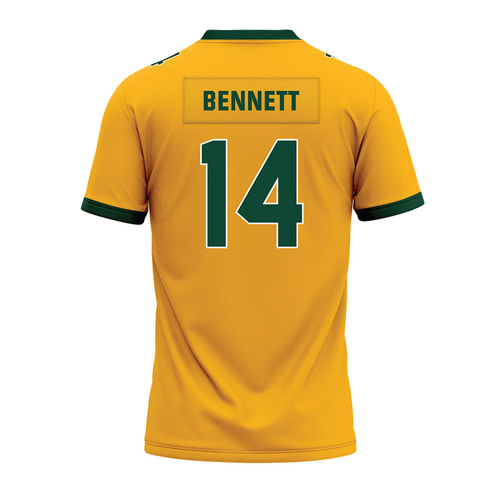 Baylor - NCAA Football : Nate Bennett - Gold Premium Football Jersey