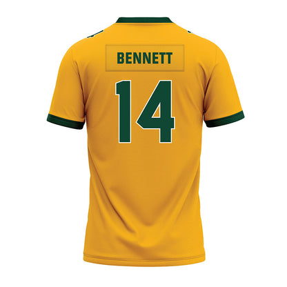 Baylor - NCAA Football : Nate Bennett - Gold Premium Football Jersey