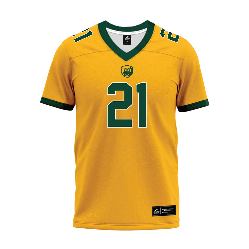 Baylor - NCAA Football : Michael Johnson Jr - Gold Premium Football Jersey-0