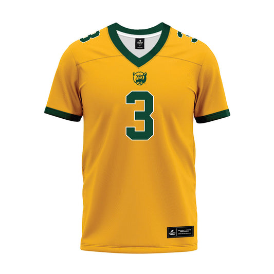 Baylor - NCAA Football : Devyn Bobby - Gold Premium Football Jersey