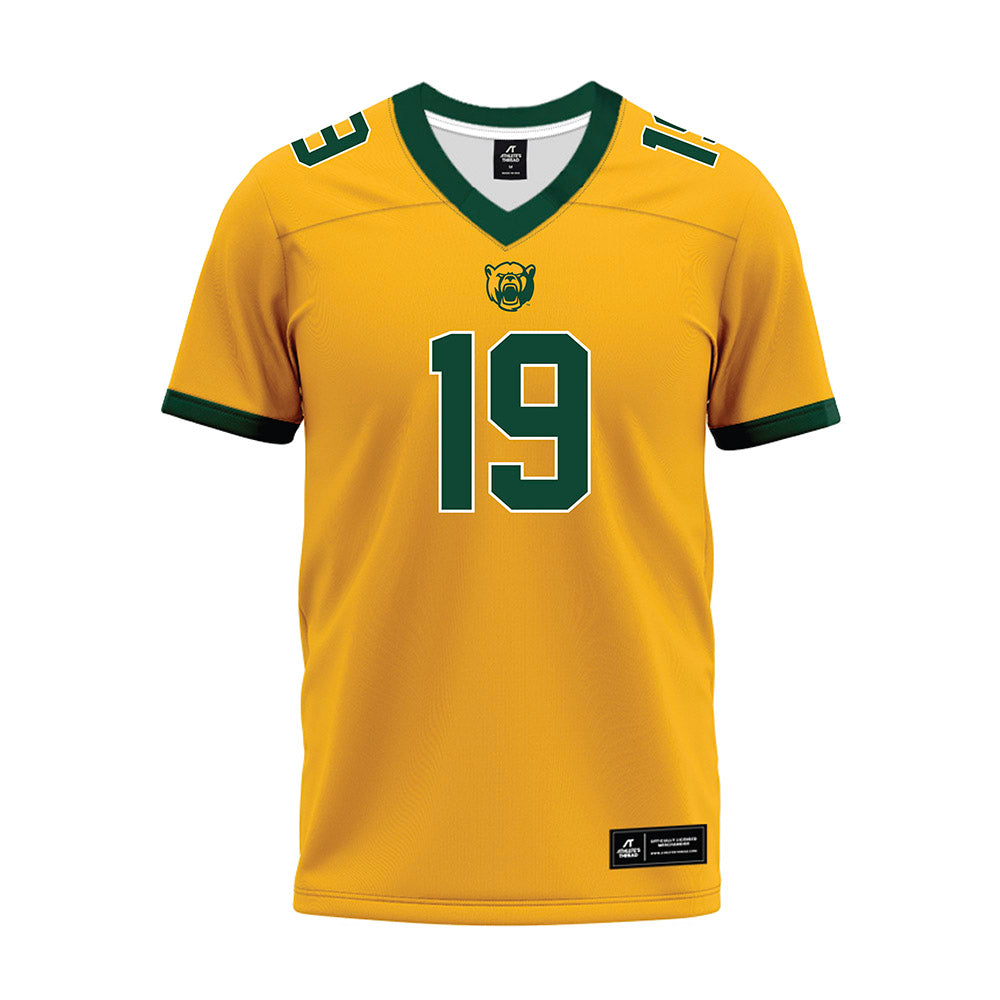 Baylor - NCAA Football : Leo Almanza Jr - Gold Premium Football Jersey-0