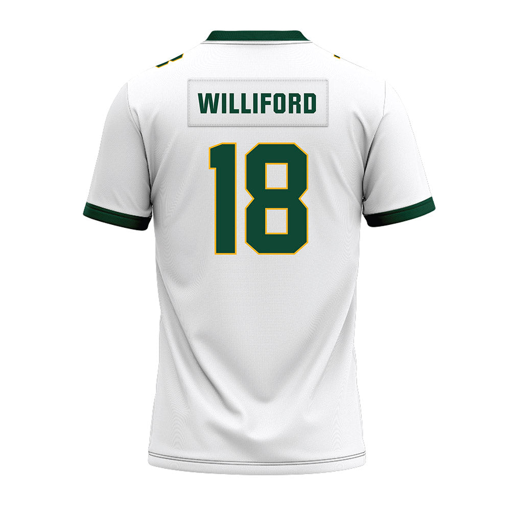 Baylor - NCAA Football : Caldra Williford - White Premium Football Jersey-1