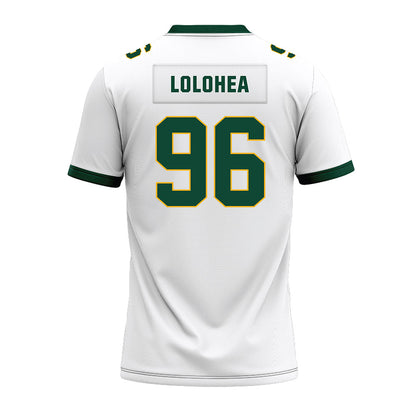 Baylor - NCAA Football : Tonga Lolohea - White Premium Football Jersey