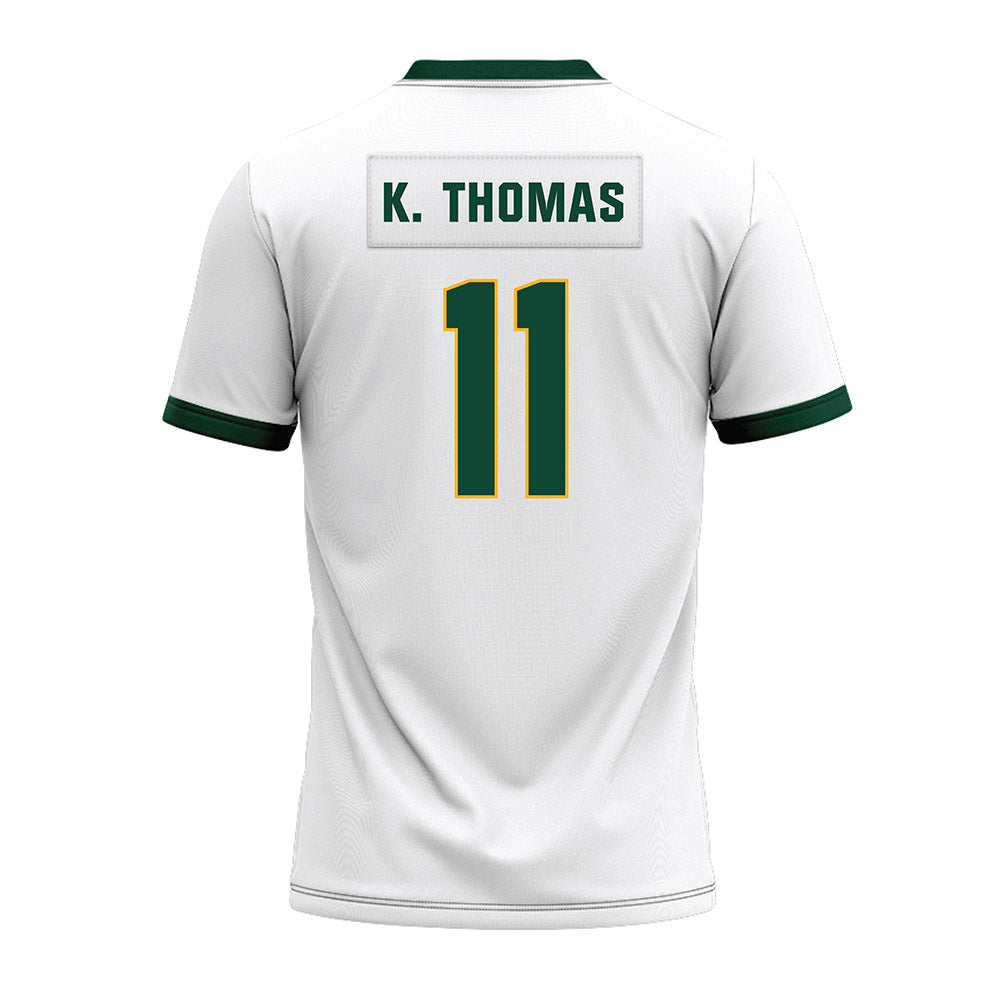 Baylor - NCAA Football : Keaton K. Thomas - White Premium Football Jersey