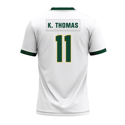 Baylor - NCAA Football : Keaton K. Thomas - White Premium Football Jersey