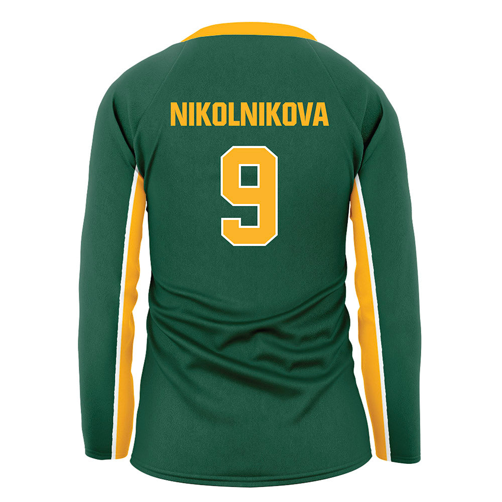 Baylor - NCAA Women's Volleyball : Anastasiia Nikolnikova - Green Volleyball Jersey-1