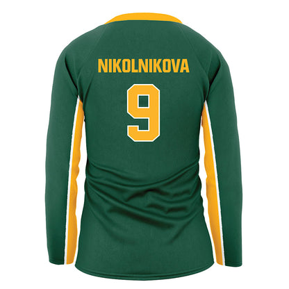 Baylor - NCAA Women's Volleyball : Anastasiia Nikolnikova - Green Volleyball Jersey-1