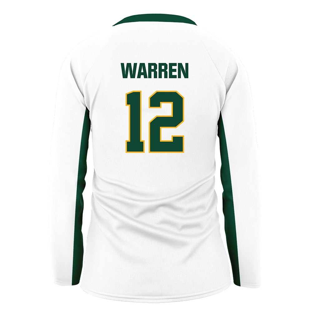 Baylor - NCAA Women's Volleyball : Brielle Warren - White Volleyball Jersey-1