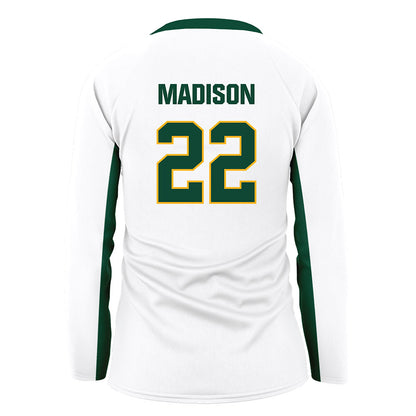 Baylor - NCAA Women's Volleyball : Morgan Madison - White Volleyball Jersey-1