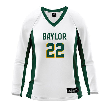 Baylor - NCAA Women's Volleyball : Morgan Madison - White Volleyball Jersey-0