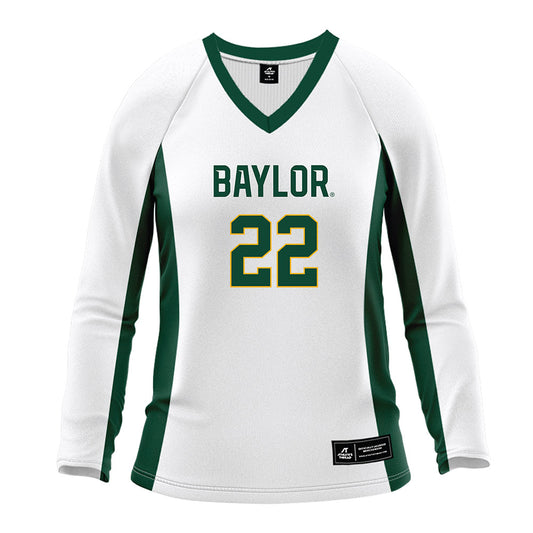 Baylor - NCAA Women's Volleyball : Morgan Madison - White Volleyball Jersey-0