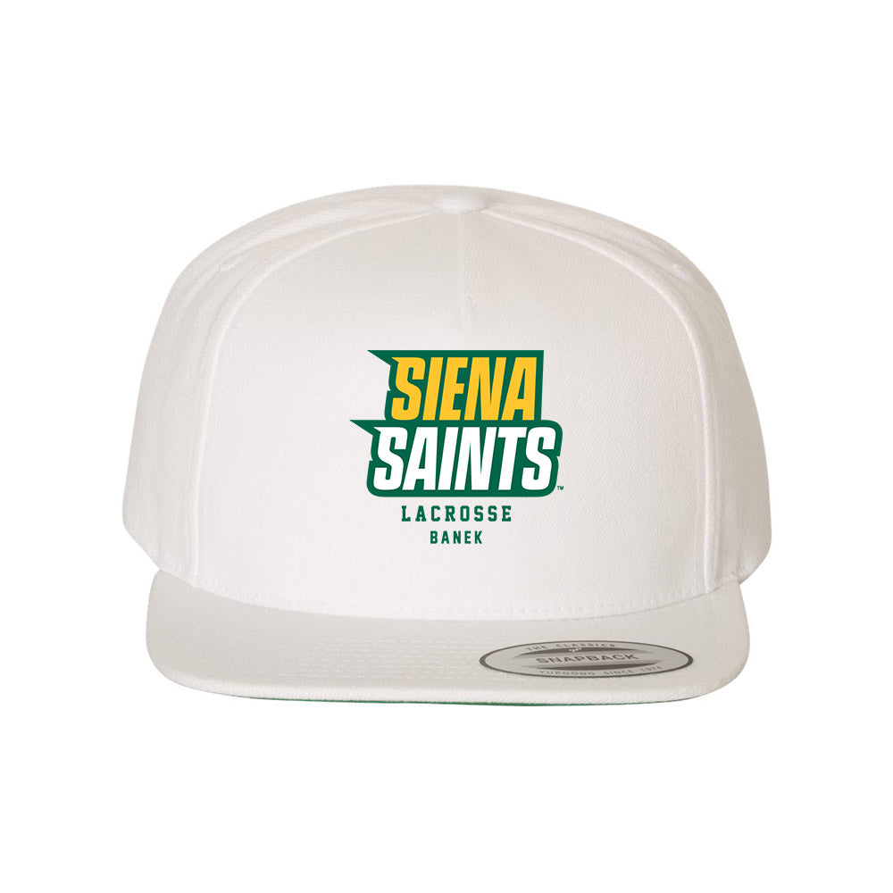 Siena - NCAA Men's Lacrosse : Logan Banek - Snapback Hat-0