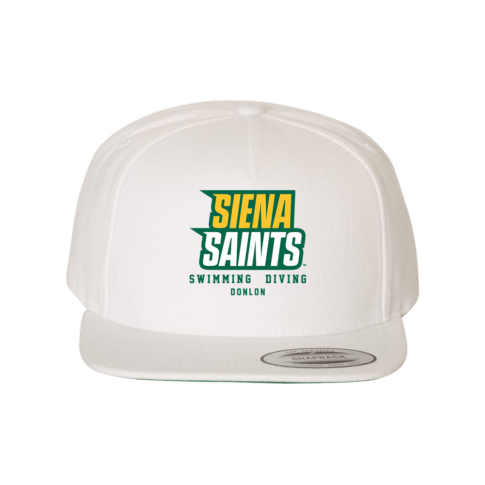 Siena - NCAA Women's Swimming & Diving : Claire Donlon - Snapback Hat-0