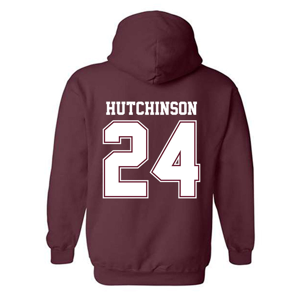 AAMU - NCAA Men's Basketball : Louis Hutchinson - Classic Shersey Hooded Sweatshirt-1