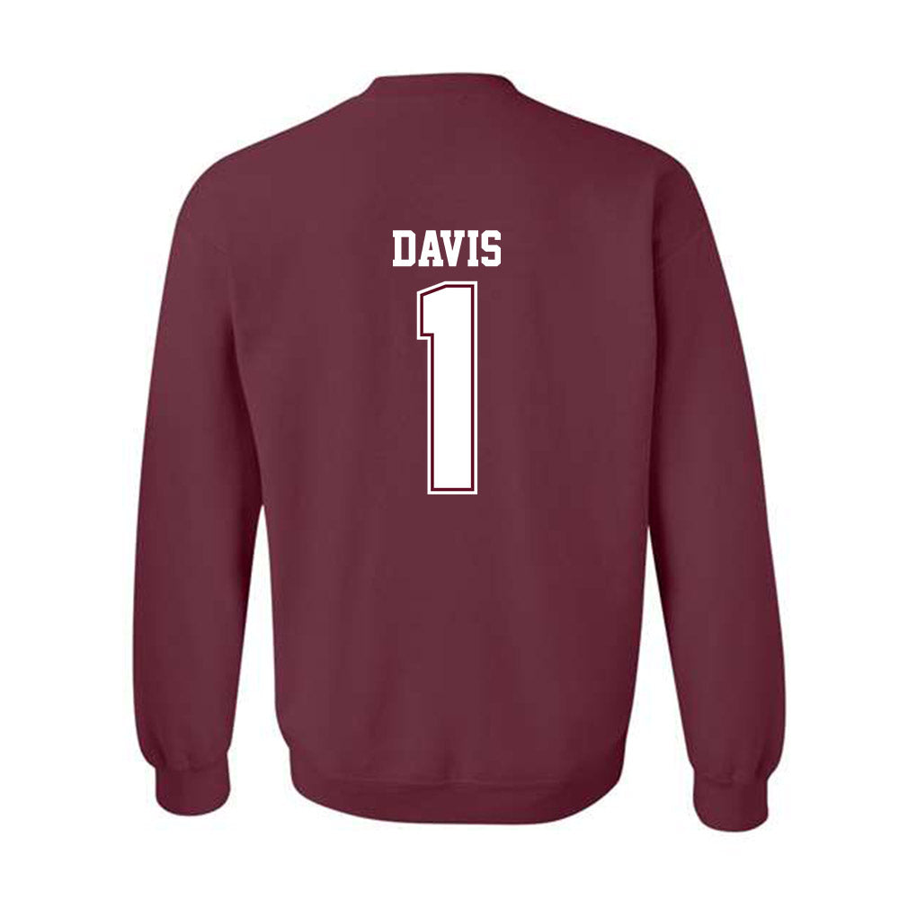 AAMU - NCAA Men's Basketball : Koron Davis - Classic Shersey Crewneck Sweatshirt-1