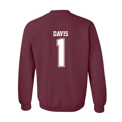 AAMU - NCAA Men's Basketball : Koron Davis - Classic Shersey Crewneck Sweatshirt-1