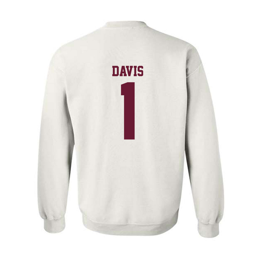 AAMU - NCAA Men's Basketball : Koron Davis - Classic Shersey Crewneck Sweatshirt-1