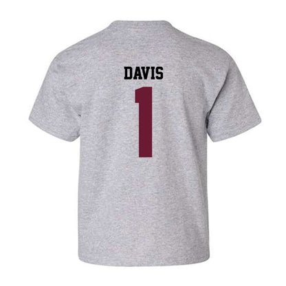 AAMU - NCAA Men's Basketball : Koron Davis - Classic Shersey Youth T-Shirt-1