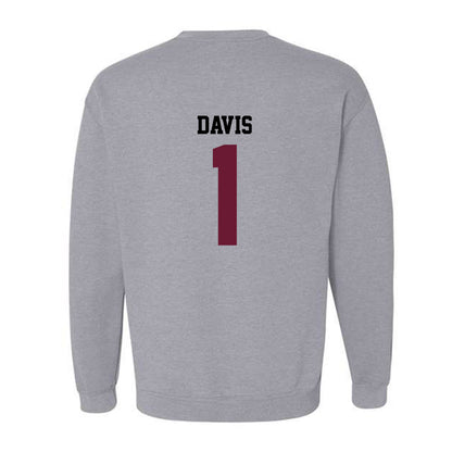 AAMU - NCAA Men's Basketball : Koron Davis - Classic Shersey Crewneck Sweatshirt-1